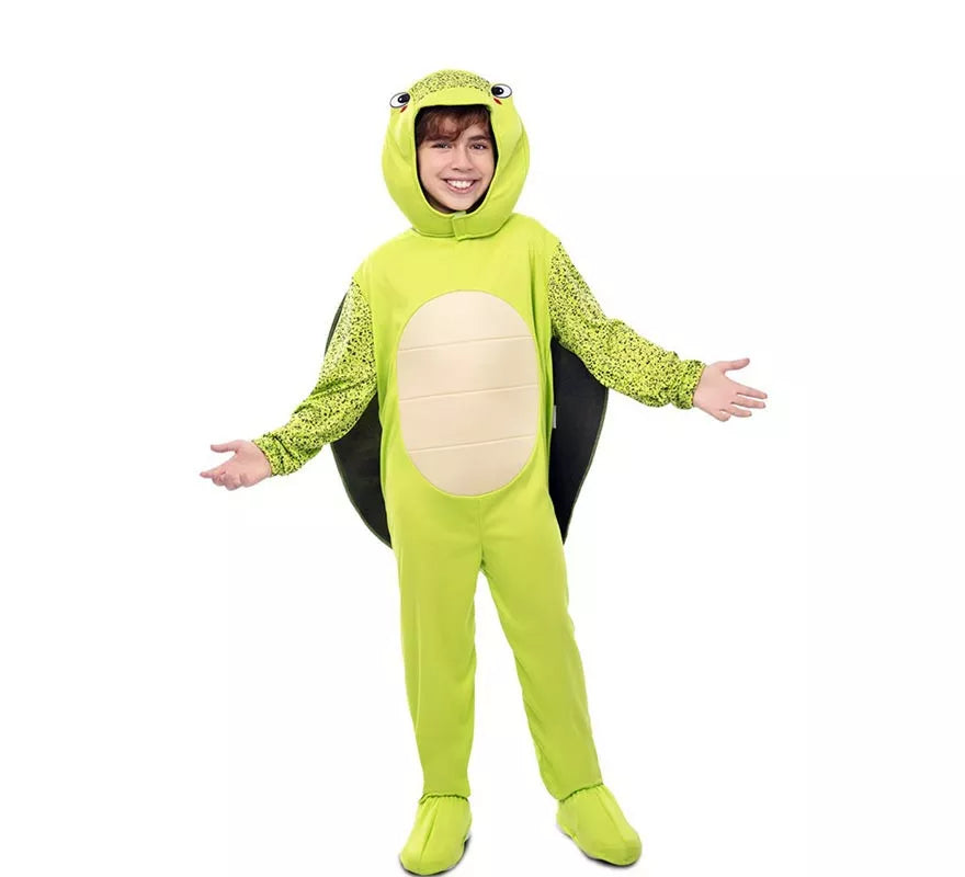 Translation missing: es.Disfraz de Tortuga verde con caparazón para niños