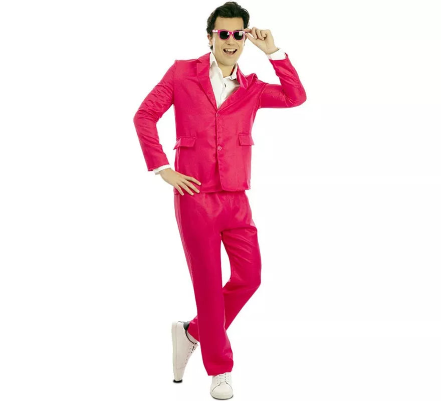 Translation missing: es.Disfraz de Traje Neón rosa para hombre
