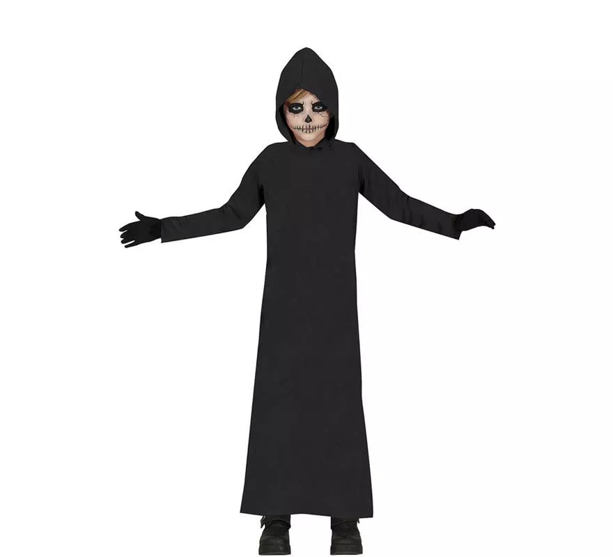 Translation missing: es.Disfraz de Túnica de la Muerte con Capucha negra para niños