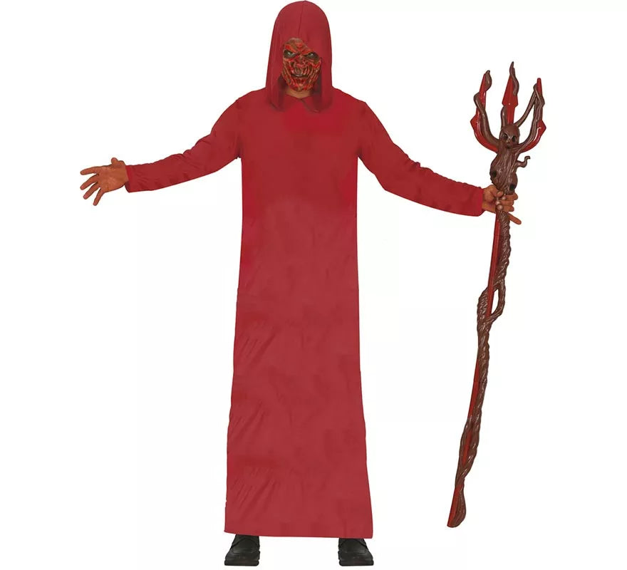 Translation missing: es.Disfraz de Túnica Demonio con Capucha roja para adulto