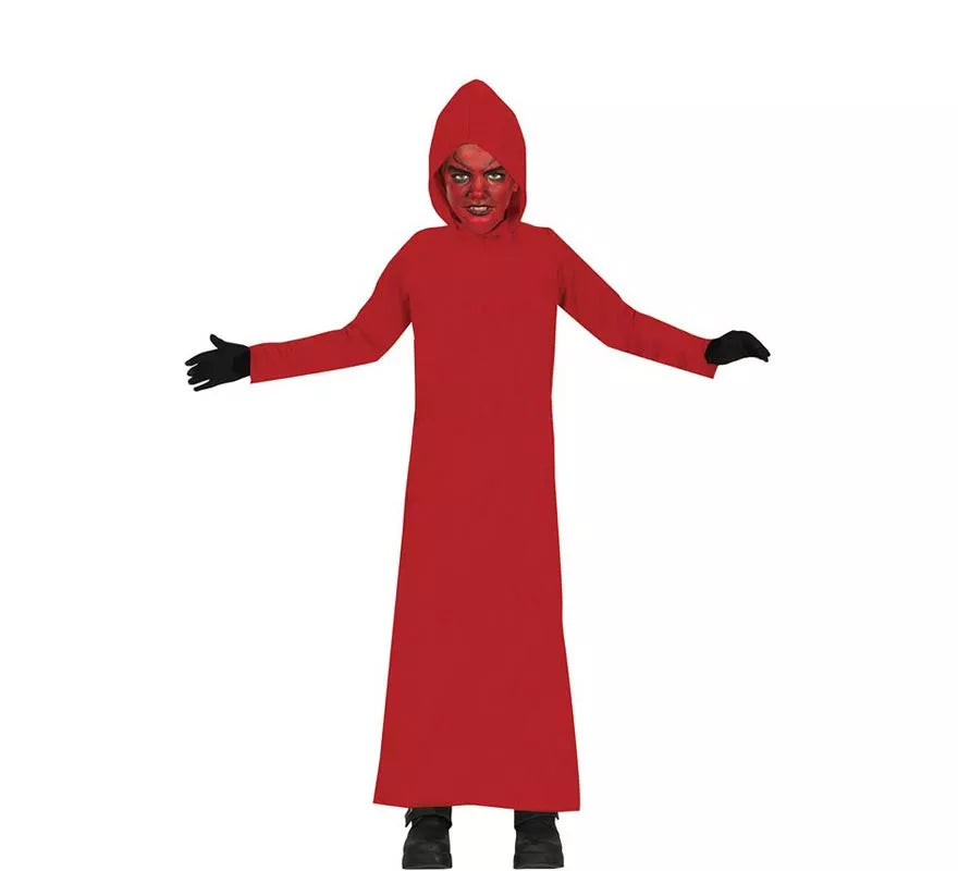 Translation missing: es.Disfraz de Túnica Demonio con Capucha roja para niños
