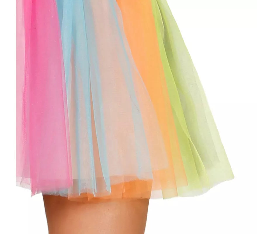 Translation missing: es.Disfraz de Unicornio Multicolor con tutú para mujer