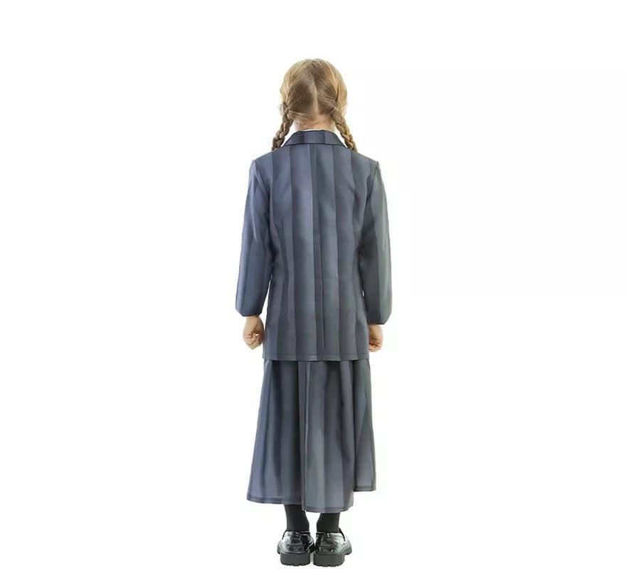 Translation missing: es.Disfraz de Uniforme Escolar Gótico a rayas para niña y adolescente