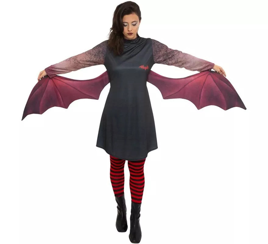 Translation missing: es.Disfraz de Vampira oscura con alas para mujer