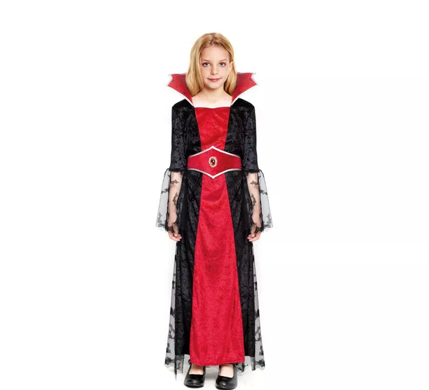 Translation missing: es.Disfraz de Vampiresa Capa Encaje para niña