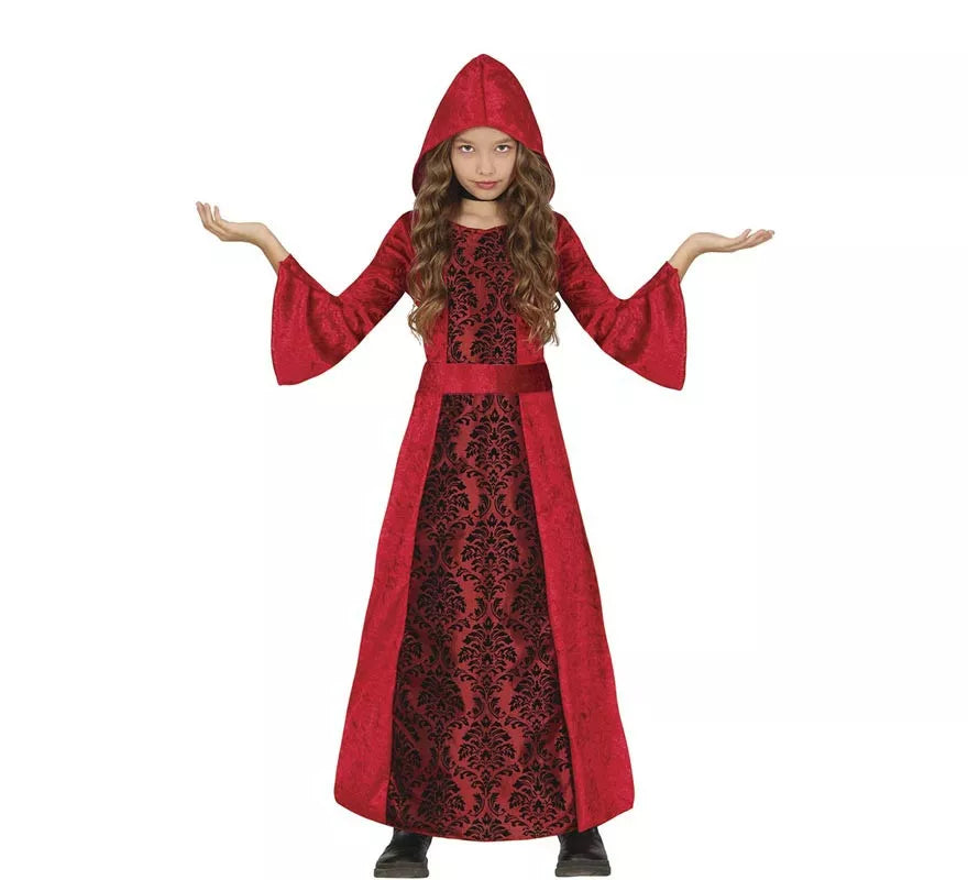 Translation missing: es.Disfraz de Vampiresa con capucha roja para niña