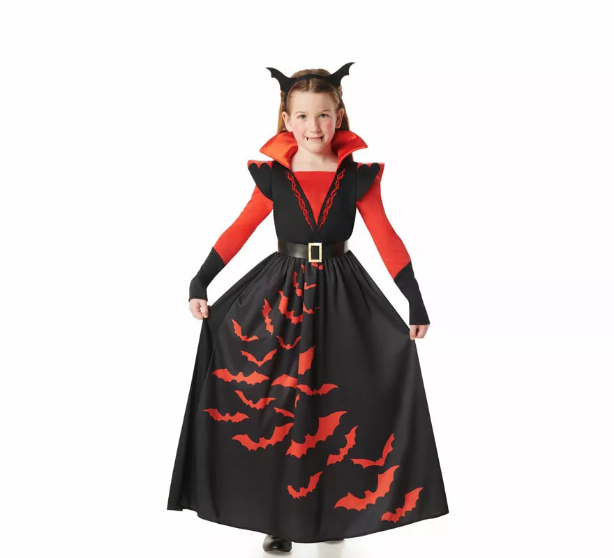 Translation missing: es.Disfraz de Vampiresa con Diadema para niña