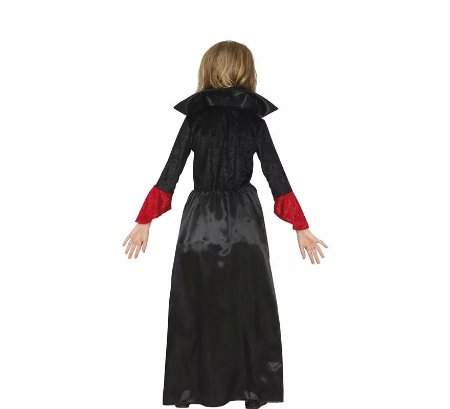Translation missing: es.Disfraz de Vampiresa con vestido largo para niña