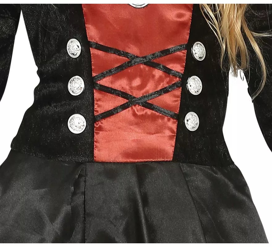 Translation missing: es.Disfraz de Vampiresa de Época para niña