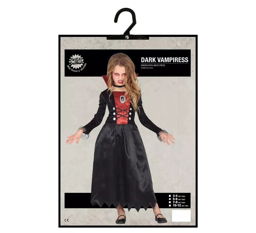 Translation missing: es.Disfraz de Vampiresa de Época para niña