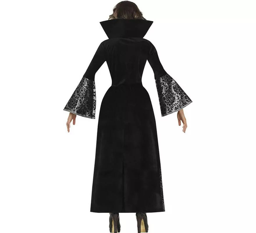 Translation missing: es.Disfraz de Vampiresa de Gótica plateada para mujer