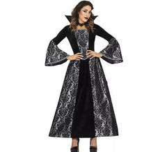 Disfraz de Vampiresa de Gótica plateada para mujer