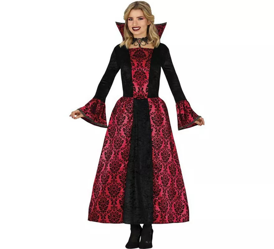 Translation missing: es.Disfraz de Vampiresa de Gótica roja para mujer
