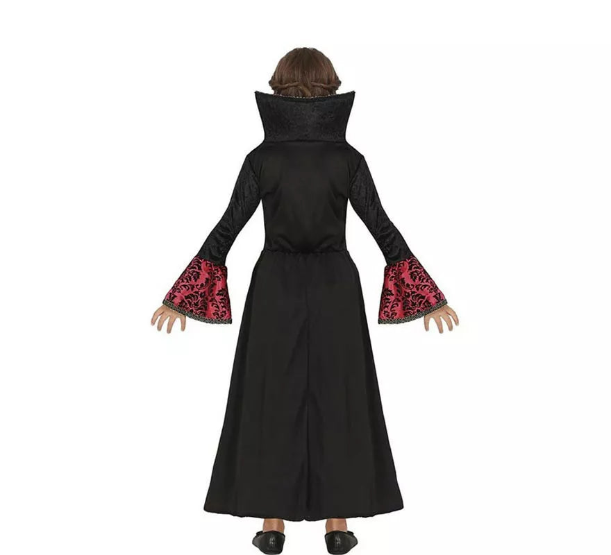 Translation missing: es.Disfraz de Vampiresa de Gótica rojo para niña