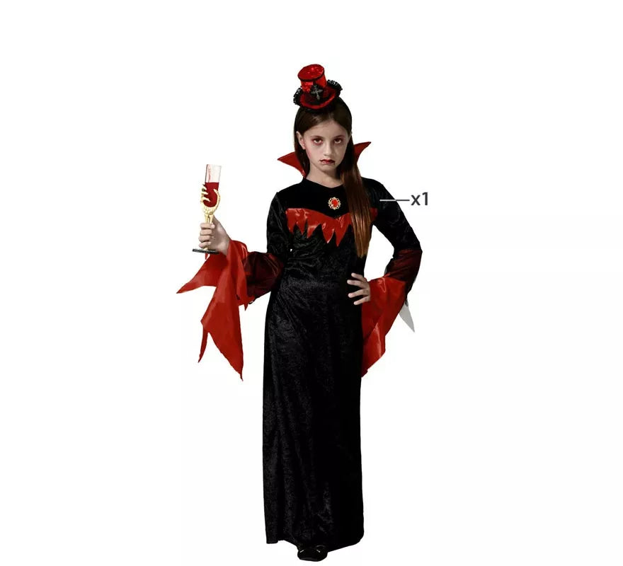 Translation missing: es.Disfraz de Vampiresa Elegante para niña