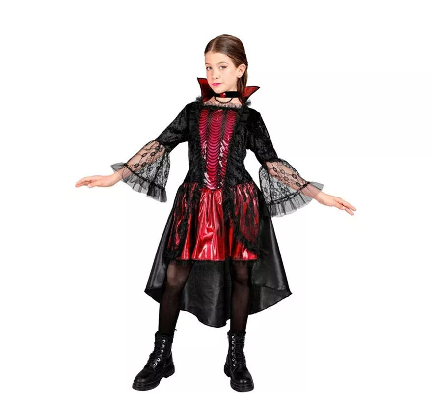 Translation missing: es.Disfraz de Vampiresa Elegante para niña