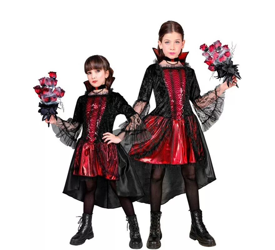 Translation missing: es.Disfraz de Vampiresa Elegante para niña