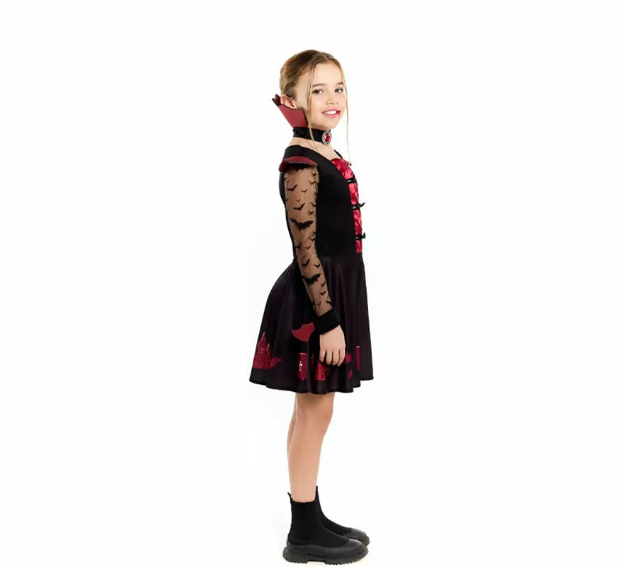 Translation missing: es.Disfraz de Vampiresa Elegante para niña