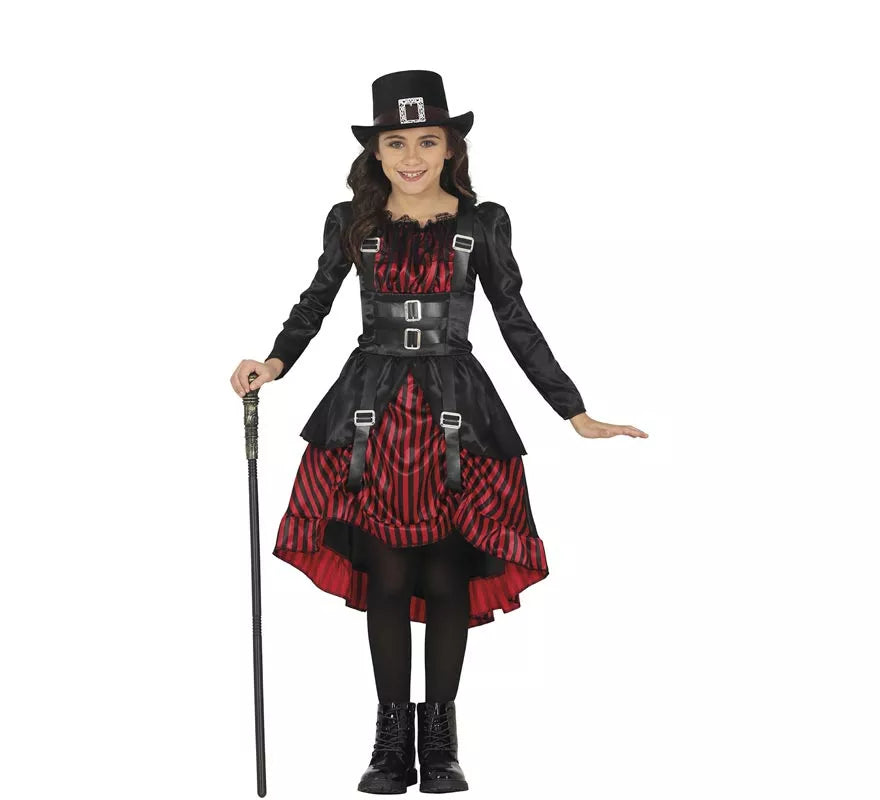 Translation missing: es.Disfraz de Vampiresa Gótica Steampunk para niña