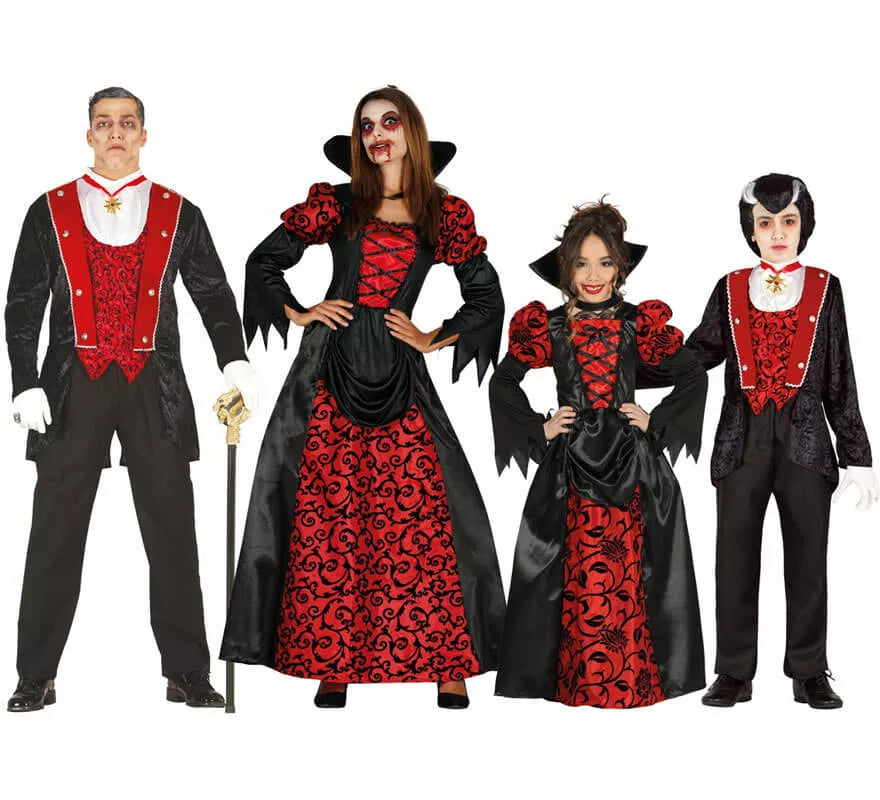 Translation missing: es.Disfraz de Vampiresa Roja para niña