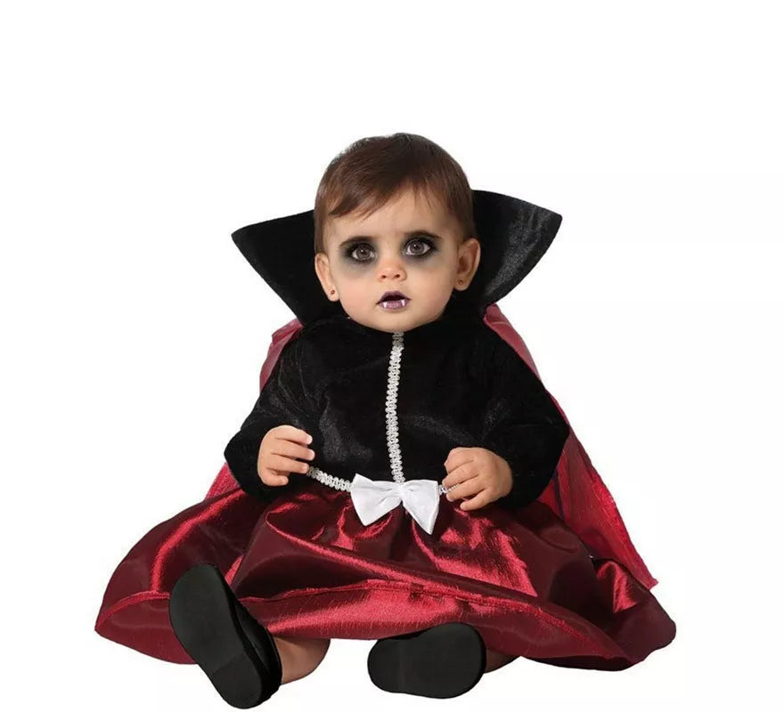Translation missing: es.Disfraz de Vampiresa rojo y negro para bebé y niños