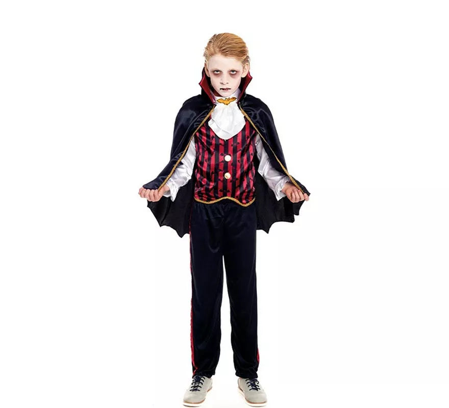 Translation missing: es.Disfraz de Vampiro Clásico Capa corta para niño
