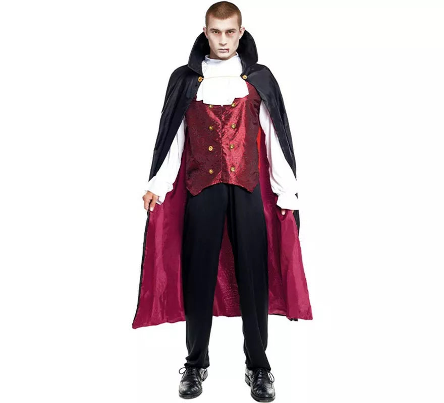 Translation missing: es.Disfraz de Vampiro Clásico Capa larga para hombre