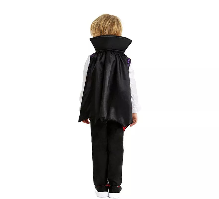 Translation missing: es.Disfraz de Vampiro clásico con capa y cuello para bebé y niño