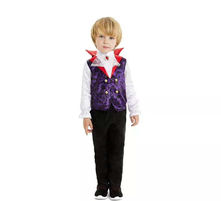 Translation missing: es.Disfraz de Vampiro clásico con capa y cuello para bebé y niño