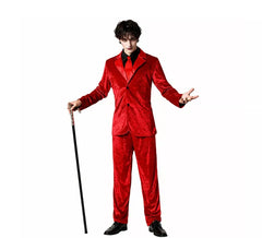 Disfraz de Vampiro Elegante Rojo para hombre