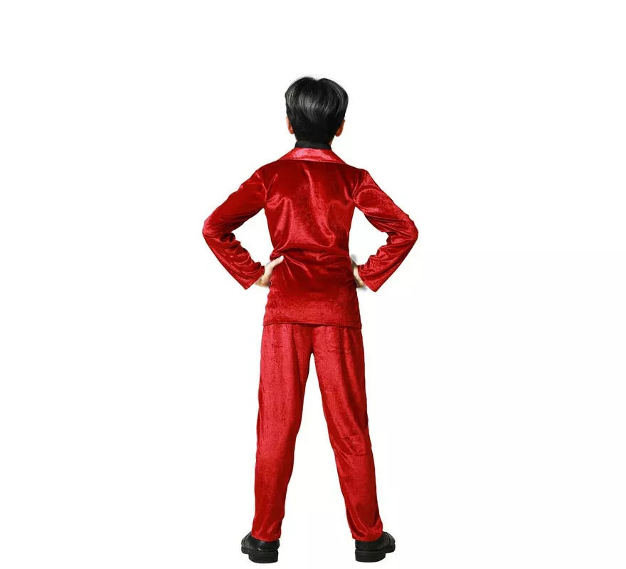 Translation missing: es.Disfraz de Vampiro Elegante Rojo para niño