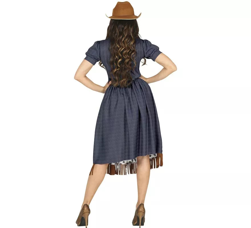 Translation missing: es.Disfraz de Vaquera con vestido estampado para mujer