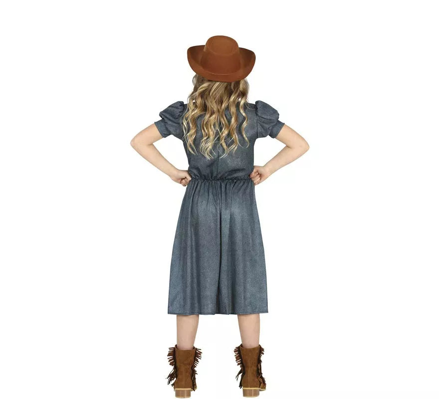 Translation missing: es.Disfraz de Vaquera con vestido estampado para niña