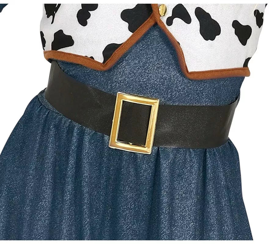 Translation missing: es.Disfraz de Vaquera con vestido estampado para niña