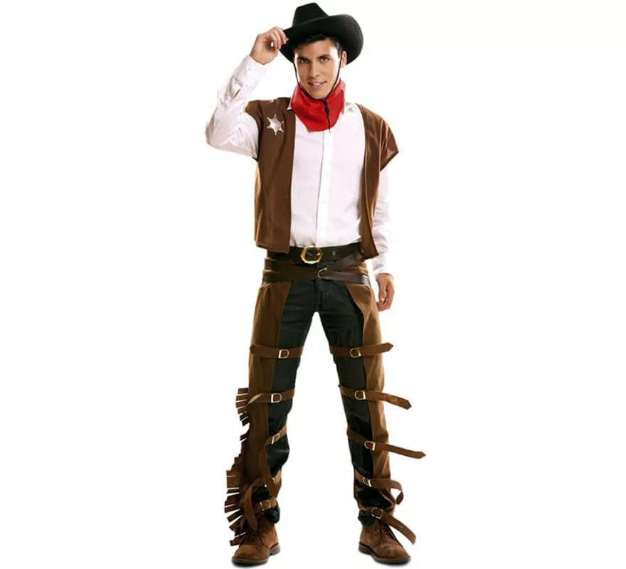 Translation missing: es.Disfraz de Vaquero con zahones para hombre