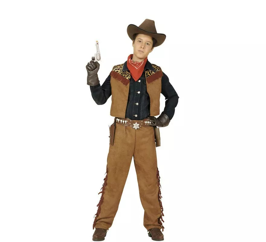Translation missing: es.Disfraz de Vaquero o Indio 2 en 1 para niño y adolescentes