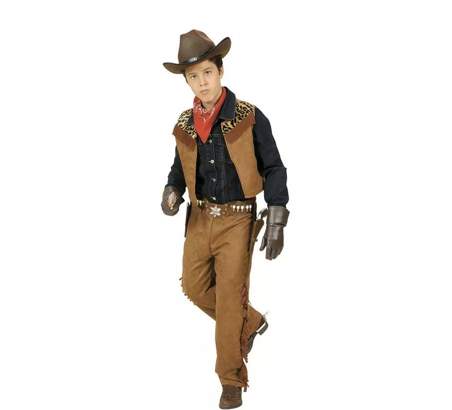 Translation missing: es.Disfraz de Vaquero o Indio 2 en 1 para niño y adolescentes