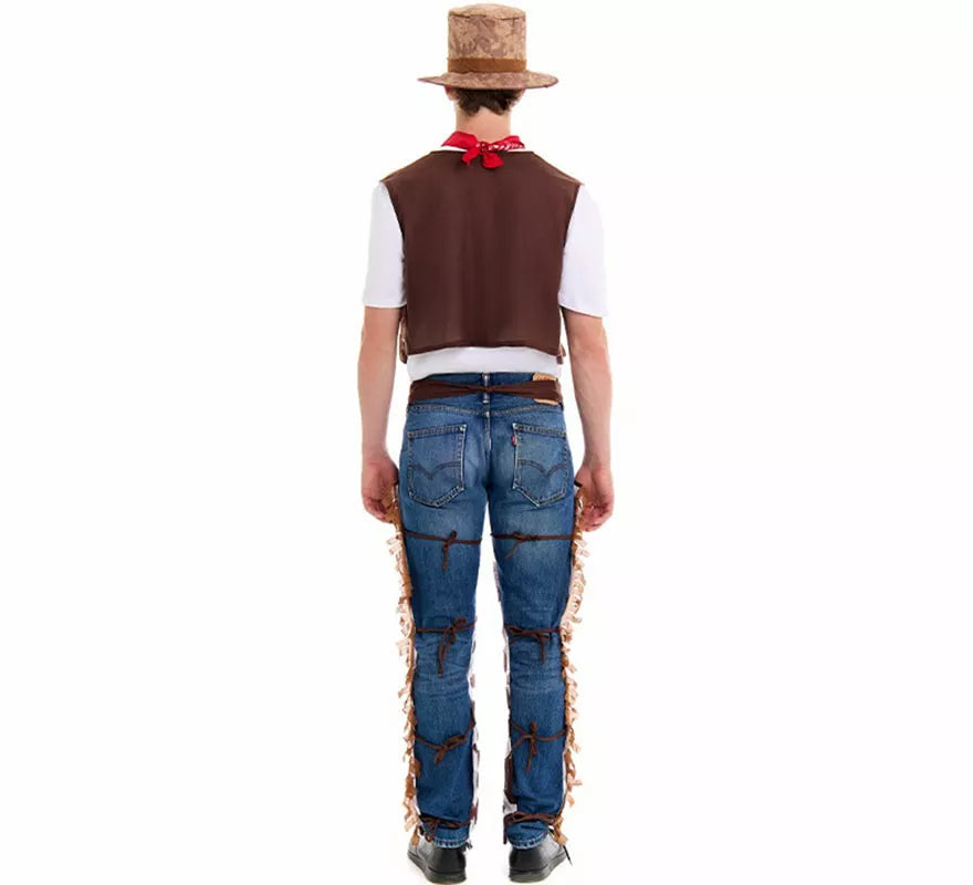 Translation missing: es.Disfraz de Vaquero Oeste con Zahones para hombre