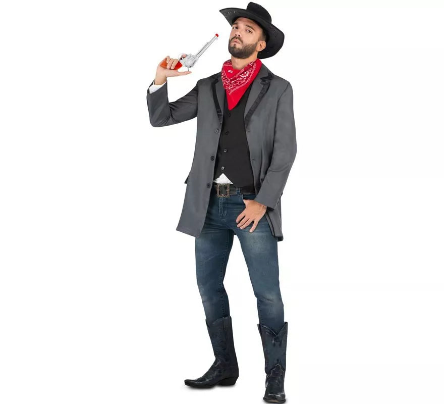 Translation missing: es.Disfraz de Vaquero Pistolero rebelde para hombre
