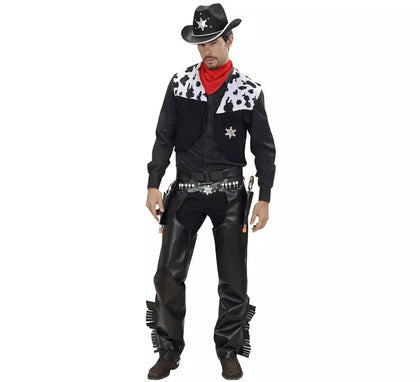Disfraz de Vaquero Rodeo negro para hombre