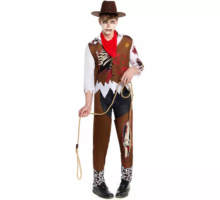 Translation missing: es.Disfraz de Vaquero Zombie para hombre