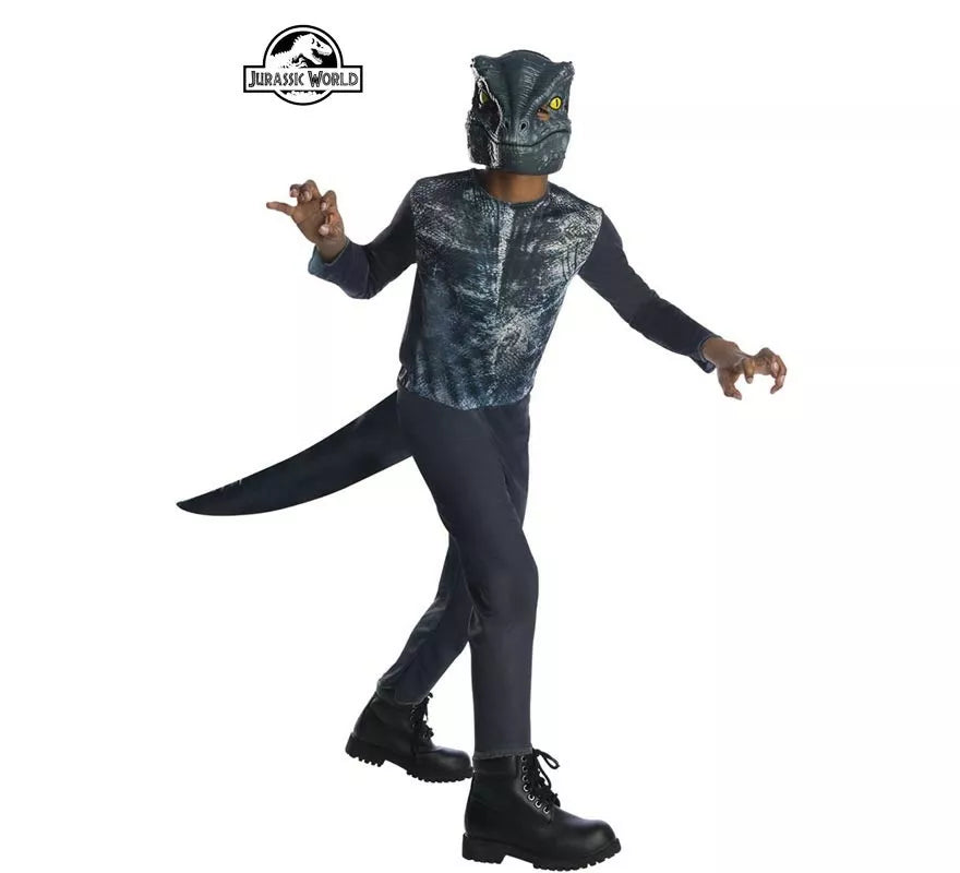 Translation missing: es.Disfraz de Velociraptor Jurassic World Opp con máscara para niño