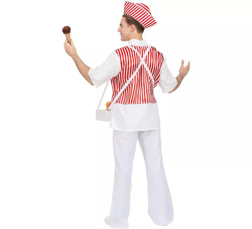 Translation missing: es.Disfraz de Vendedor de Helados Tradicional para hombre