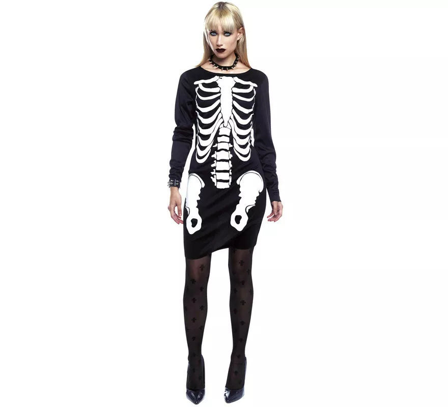 Translation missing: es.Disfraz de Vestido Esqueleto para mujer