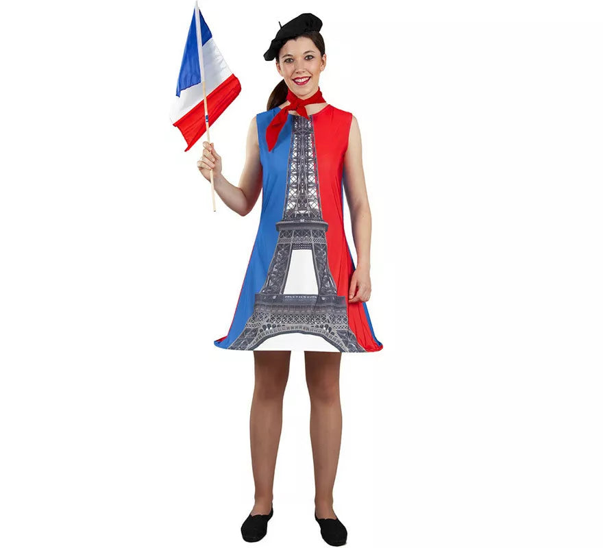 Translation missing: es.Disfraz de Vestido París Torre Eiffel para mujer