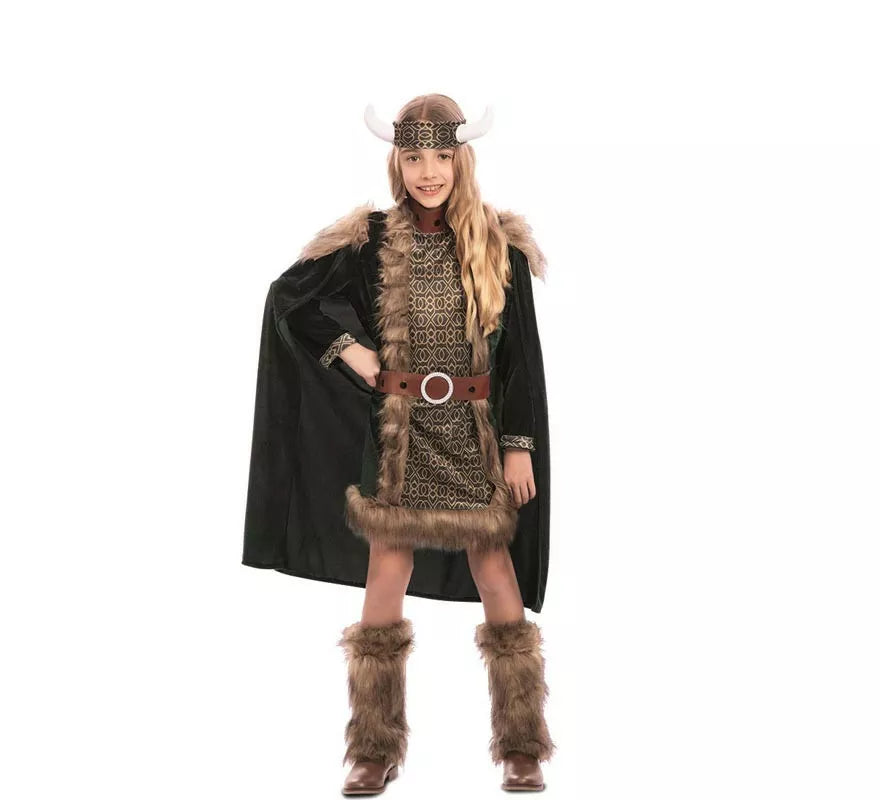 Translation missing: es.Disfraz de Vikinga Deluxe para niña
