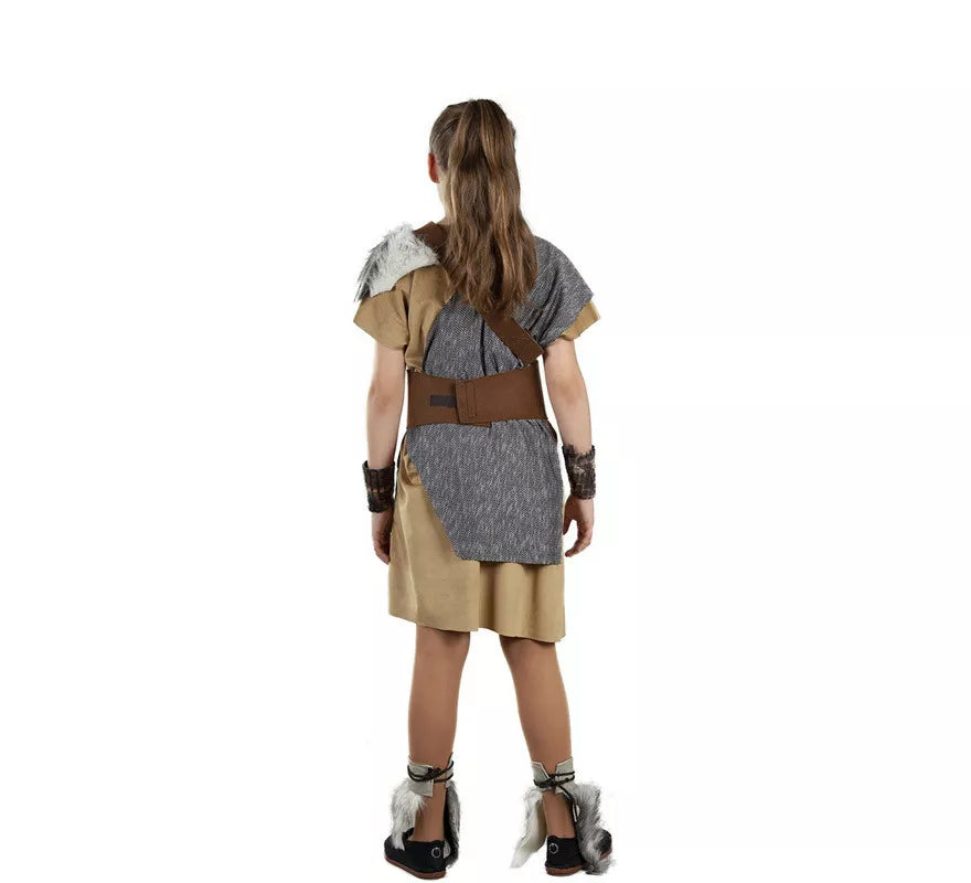 Translation missing: es.Disfraz de Vikingo Gris para niña