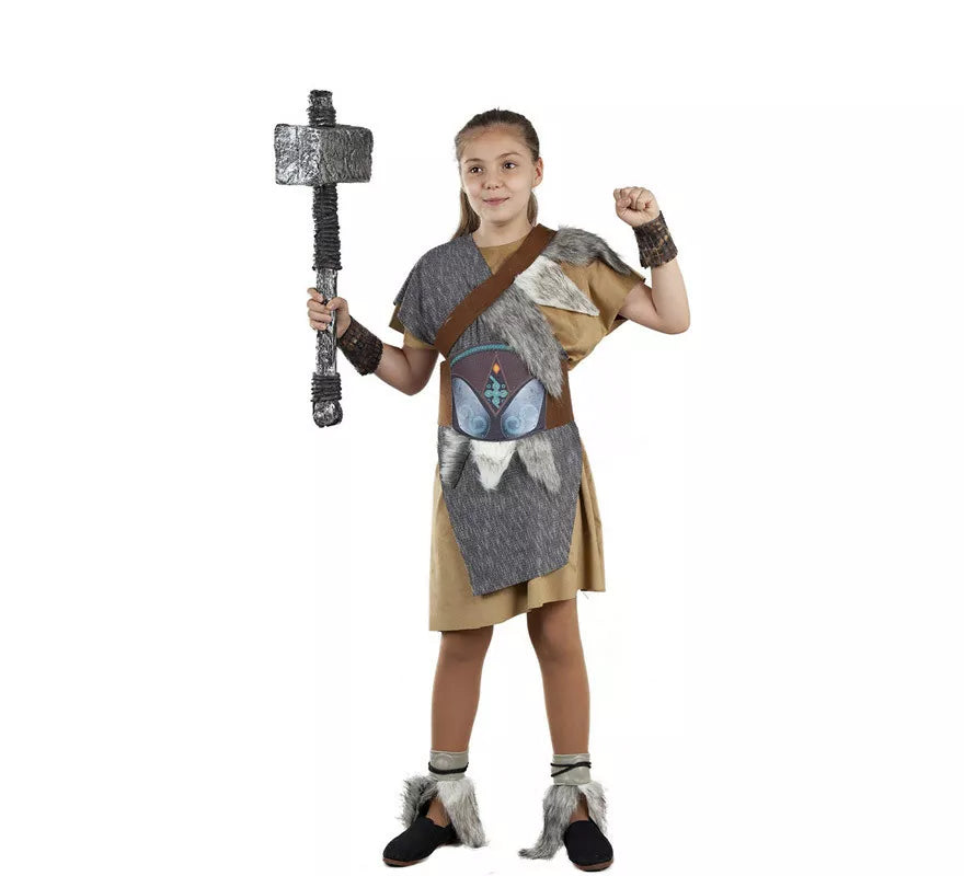 Translation missing: es.Disfraz de Vikingo Gris para niña