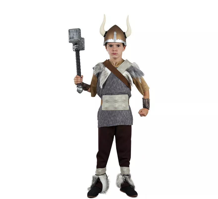 Translation missing: es.Disfraz de Vikingo Gris para niño