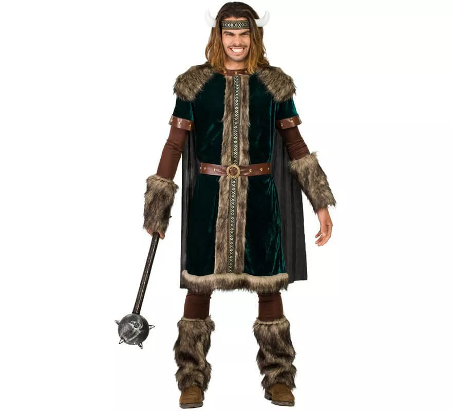 Translation missing: es.Disfraz de Vikingo verde para hombre